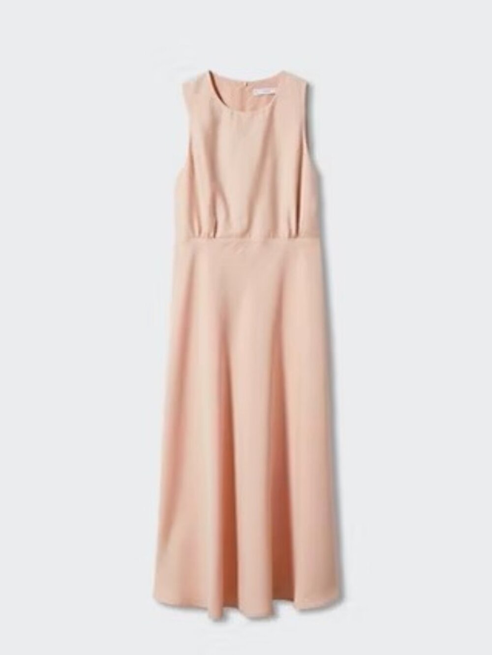 NWT Mango MNG Flowy Midi Dress Blush Pink Size 2